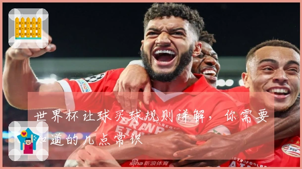世界杯让球买球规则详解，你需要知道的几点常识